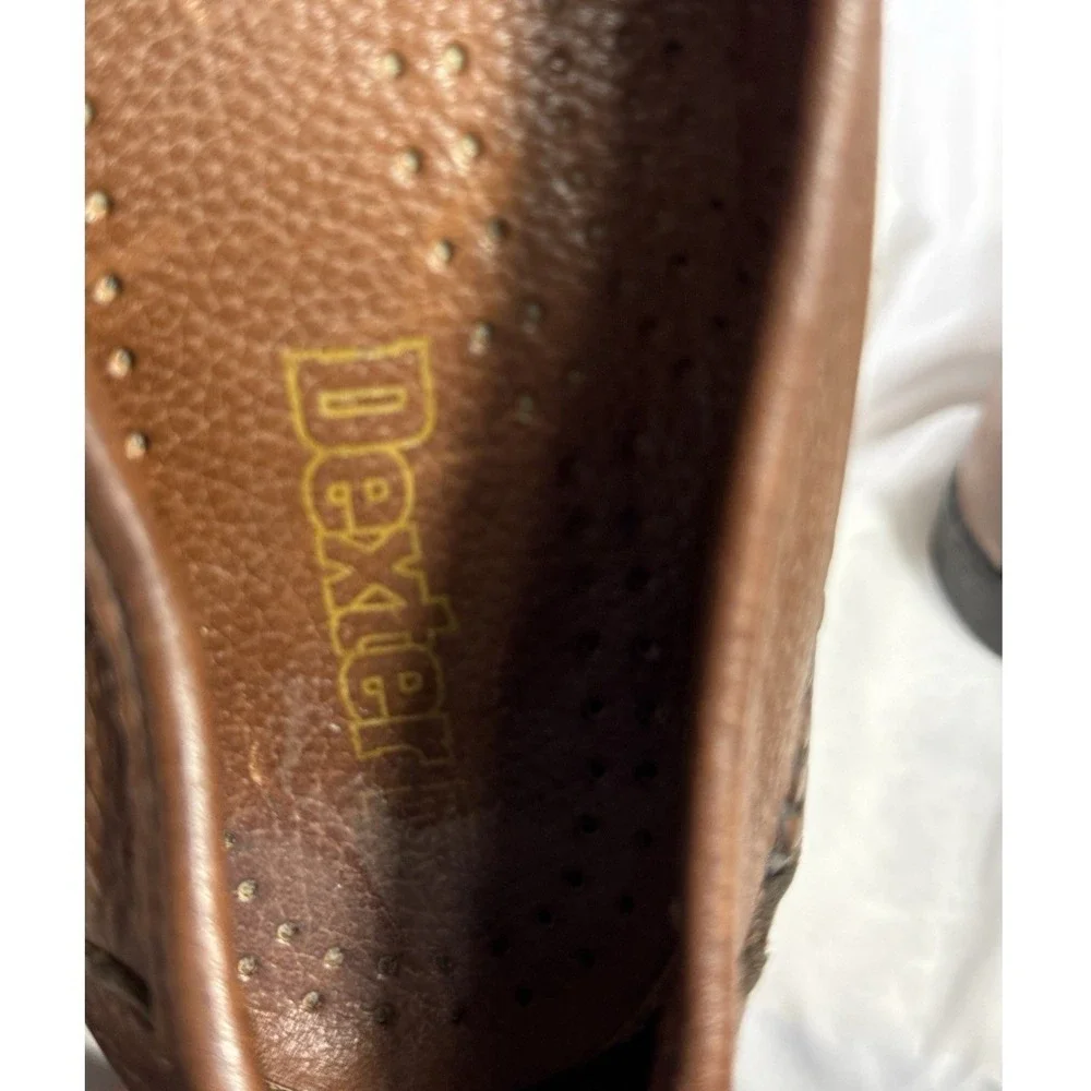 Dexter Brown Tassel Kiltie Leather Men's‎ Brown Loafers 9.5M Made in US 318112